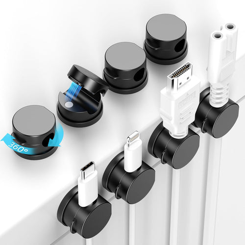 10 Pack Spaletti Magnetic Silicone Cable Organizer